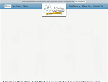 Tablet Screenshot of caringalternative.com
